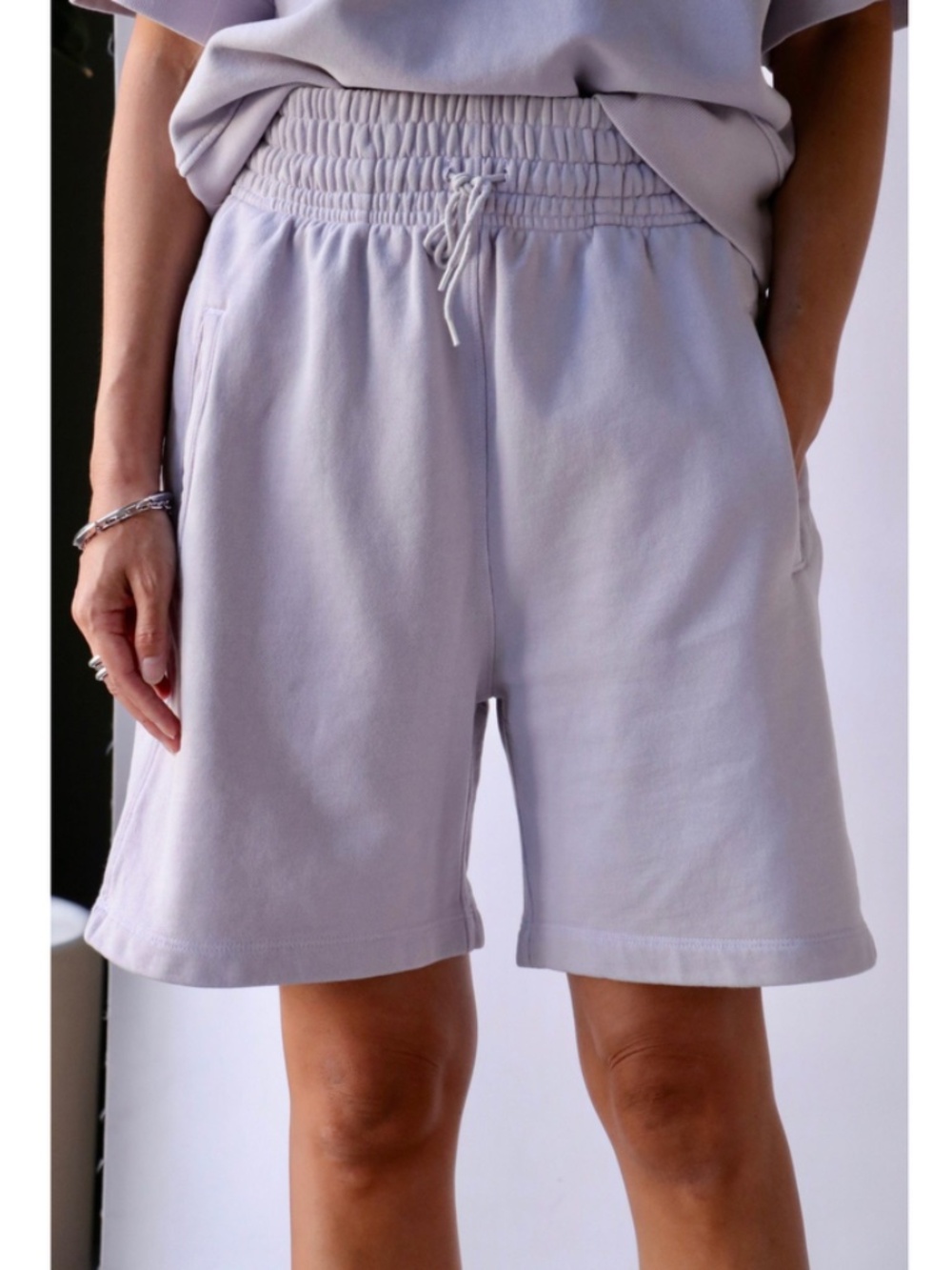 Agolde Boxing Fleece Short in Jelly Bean 100% Cotton Size XS